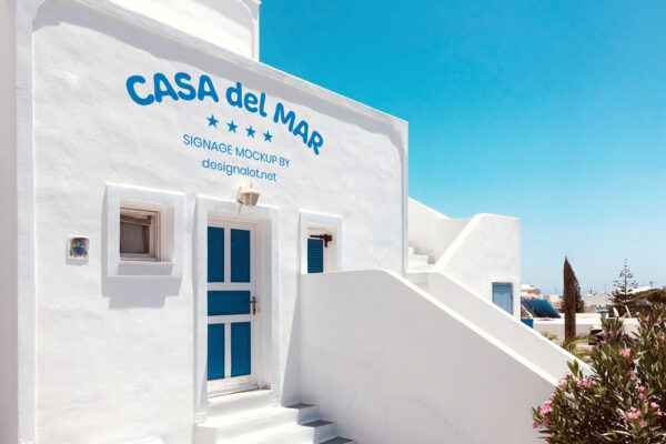 Outdoor Signage Mockup on Greek Style House Featured Image