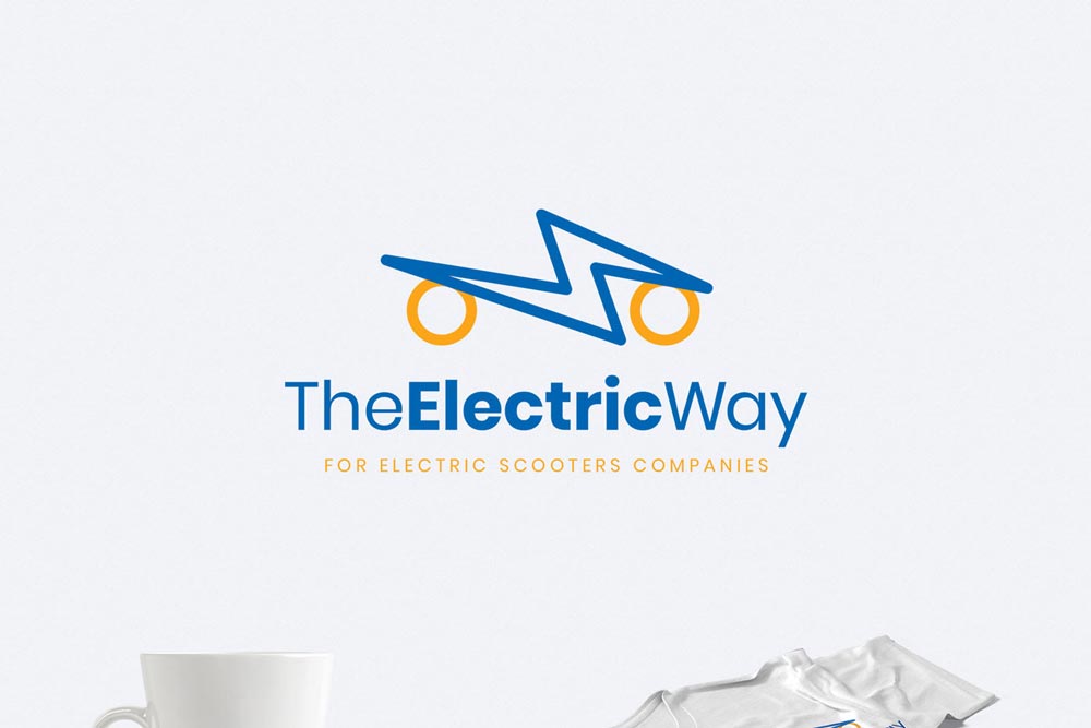 Electric Scooter Logo Template