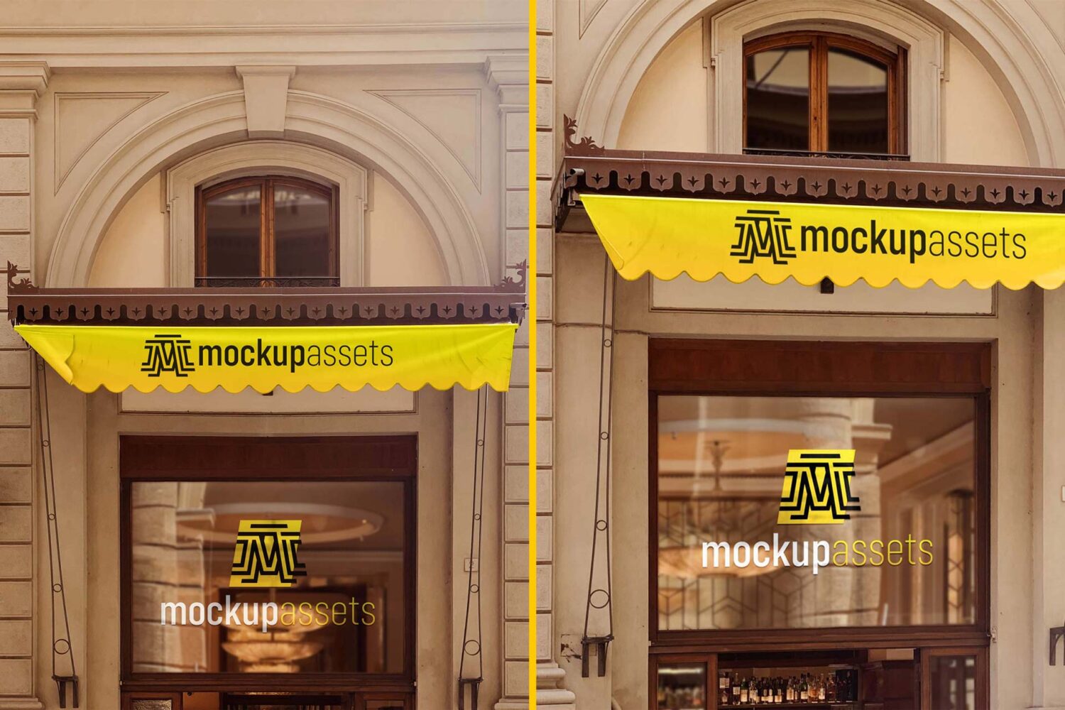 Luxurious Store Facade Mockups Featuring Image