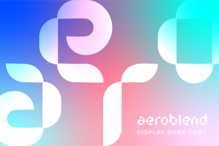AeroBlend Font Futuristic Sans - Cover